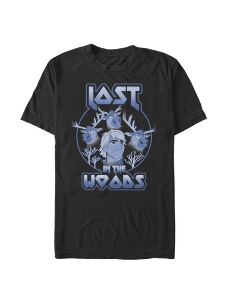 ZOOT.Fan Černé pánské tričko Disney Lost Kristoff Band Tee