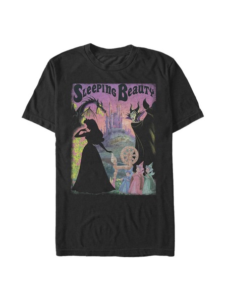 ZOOT.Fan Černé pánské tričko Disney Sleeping Beauty Poster