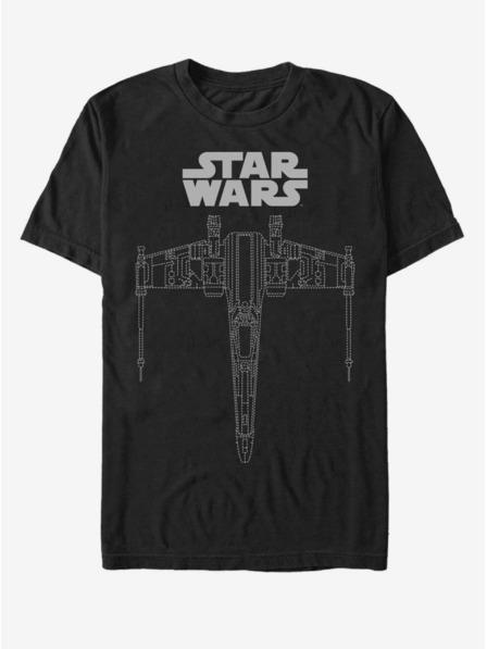 ZOOT.Fan Černé pánské tričko Star Wars X-wing dash