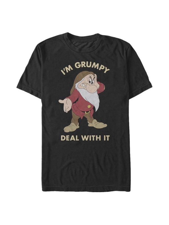 ZOOT.Fan Černé pánské tričko Disney Grumpy Deal