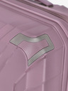 Travelite Růžový dámský cestovní kufr Travelite Elvaa 4w M Rosé