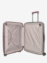 Travelite Růžový dámský cestovní kufr Travelite Elvaa 4w M Rosé