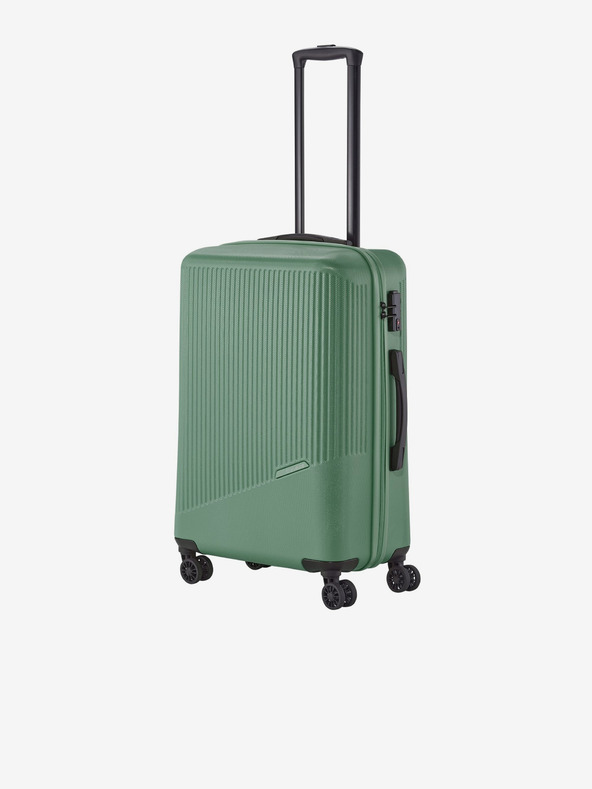 Travelite Sada tří cestovních kufrů v zelené barvě Travelite Bali S,M,L Green