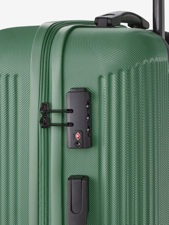 Travelite Sada tří cestovních kufrů v zelené barvě Travelite Bali S,M,L Green