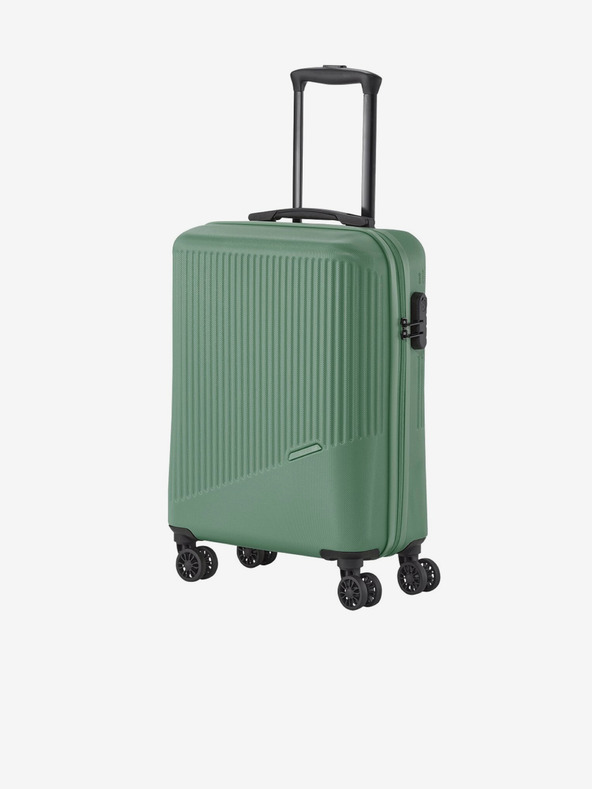 Travelite Sada tří cestovních kufrů v zelené barvě Travelite Bali S,M,L Green