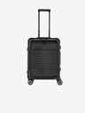 Travelite Černý cestovní kufr Travelite Next 4w S Front pocket