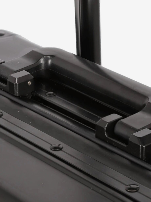 Travelite Černý cestovní kufr Travelite Next 4w S Front pocket