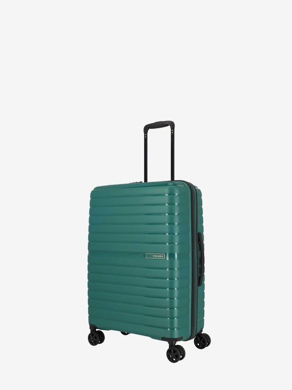 Travelite Petrolejový cestovní kufr Travelite Trient M Green