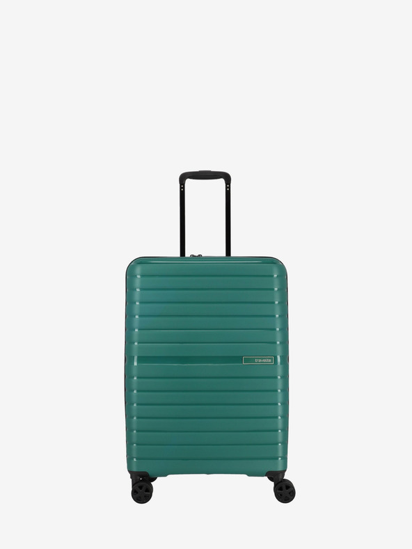 Travelite Petrolejový cestovní kufr Travelite Trient M Green