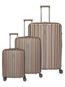 Travelite Sada cestovních kufrů Travelite Paros 4w S,M,L Cappuccino
