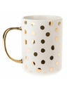 Casa de Engel Porcelánový hrnek se zlatým uchem, 425ml, 12/36