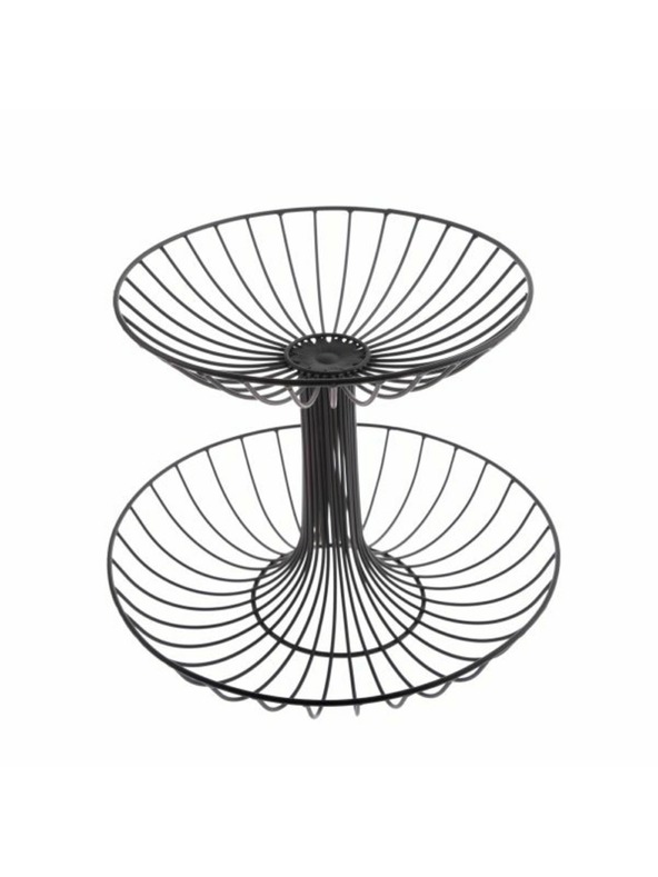 Casa de Engel Kovový etažér, černá, 0/4