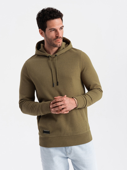 Ombre Clothing Pánská bavlněná klokaní mikina BASIC s kapucí  Ombre Clothing