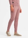 Ombre Clothing Pánská bavlněná mikina BASIC BASIC tmavě růžová Ombre Clothing