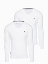 Ombre Clothing Pánský set s dlouhým rukávem V-NECK - mix 2-pack V2 Z87 Ombre Clothing