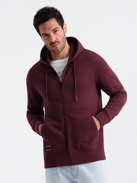 Ombre Clothing Pánská bavlněná mikina BASIC s rozepínáním  Ombre Clothing