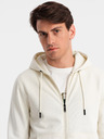 Ombre Clothing Pánská bavlněná mikina BASIC s rozepínáním  Ombre Clothing