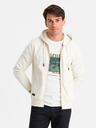 Ombre Clothing Pánská bavlněná mikina BASIC s rozepínáním  Ombre Clothing