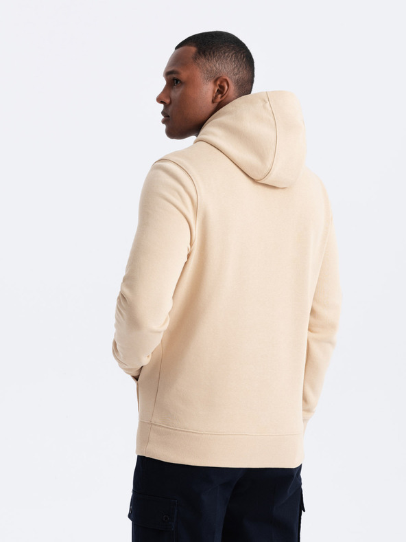 Ombre Clothing Pánská bavlněná klokaní mikina BASIC s kapucí  Ombre Clothing