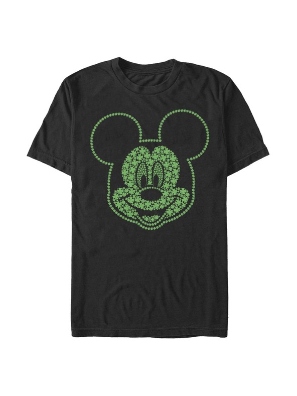 ZOOT.Fan Černé pánské tričko Disney Micky Shamrocks