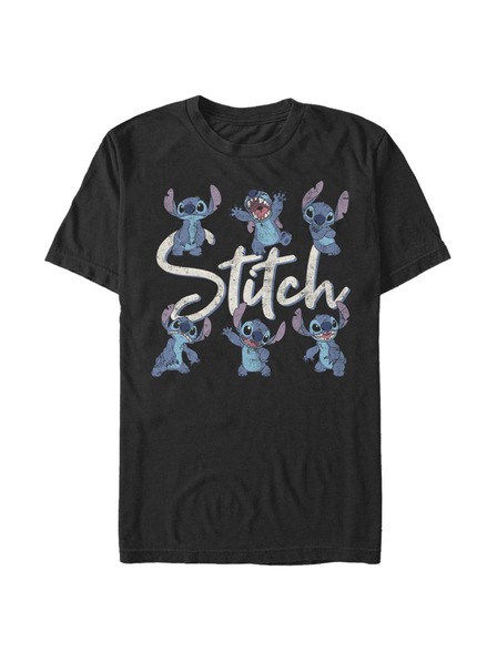 ZOOT.Fan Černé pánské tričko Disney STITCH POSES