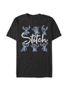 ZOOT.Fan Černé pánské tričko Disney STITCH POSES