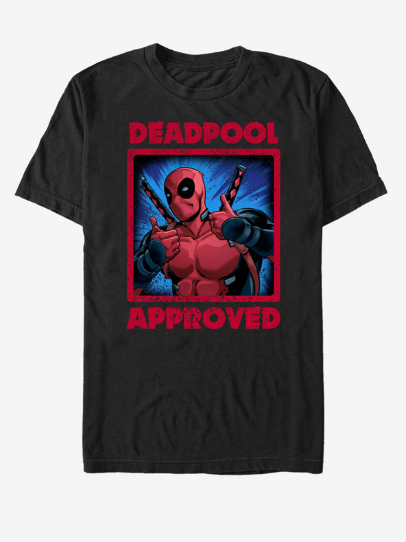 ZOOT.Fan Černé unisex tričko Marvel Deadpool Approved