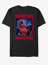 ZOOT.Fan Černé unisex tričko Marvel Deadpool Approved