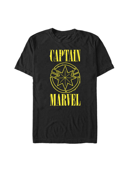 ZOOT.Fan Černé pánské tričko Marvel Yellow Marvel