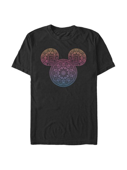 ZOOT.Fan Černé pánské tričko Disney Mickey Mandala Fill