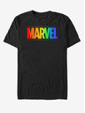 ZOOT.Fan Černé pánské tričko Marvel Rainbow Marvel