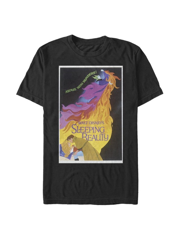 ZOOT.Fan Černé pánské tričko Disney Dark Sleeping Beauty Poster