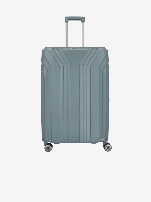 Travelite Šedomodrý cestovní kufr Travelite Elvaa 4w L