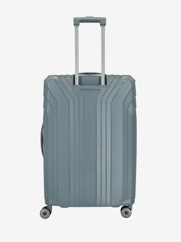 Travelite Šedomodrý cestovní kufr Travelite Elvaa 4w L
