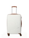 Travelite Cestovní kufr Travelite Bali M White/Cognac