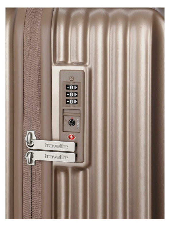 Travelite Cestovní kufr Travelite Paros 4w S Cappuccino