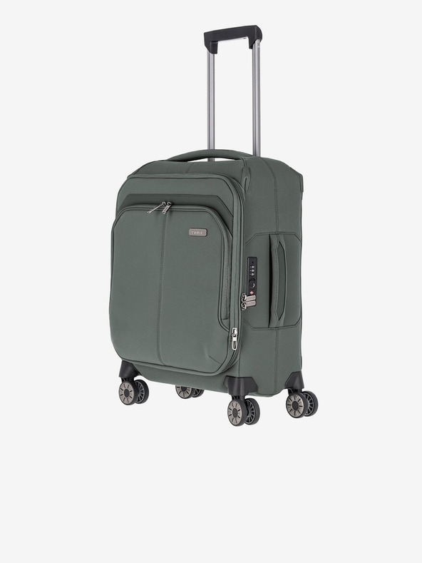 Travelite Zelený cestovní kufr Travelite Priima S