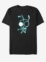 ZOOT.Fan Černé unisex tričko Nickelodeon GIR SCHEMATIC