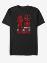 ZOOT.Fan Černé unisex tričko Marvel Deadpool Sil