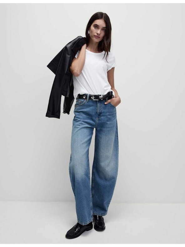 Marks & Spencer Tričko z čisté bavlny Marks & Spencer bílá