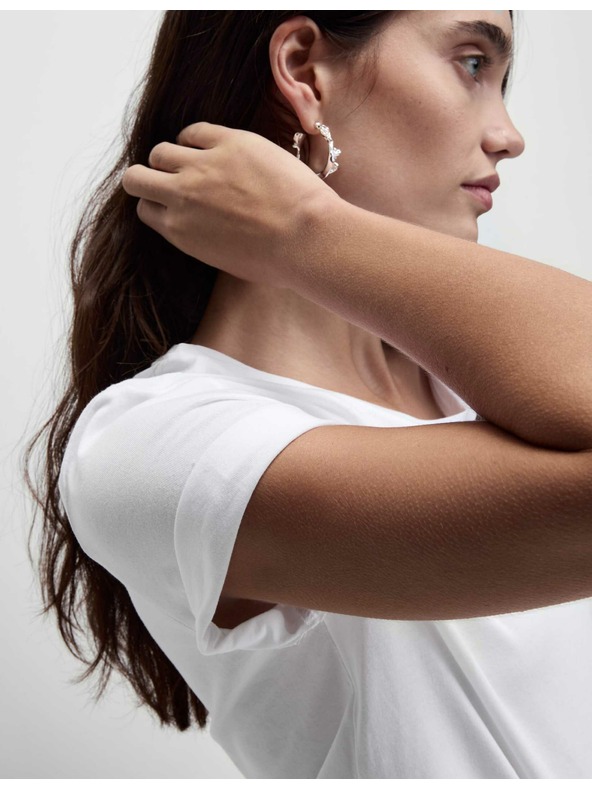 Marks & Spencer Tričko z čisté bavlny Marks & Spencer bílá