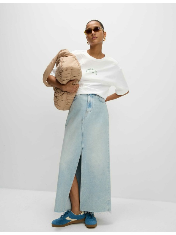 Marks & Spencer Tričko z čisté bavlny s texturou, normální střih Marks & Spencer bílá