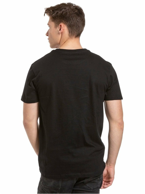 Meatfly Meatfly pánské tričko Joe Red/Black | Červená | Velikost S | 100% bavlna