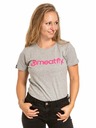 Meatfly Meatfly dámské tričko Ladies MF Logo Grey Heather | Šedá | Velikost