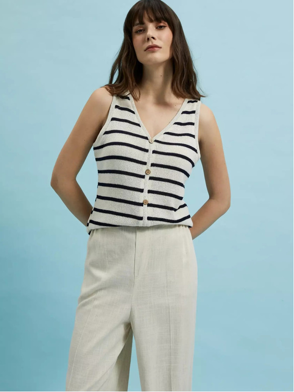 Moodo Dámské pruhované tílko Moodo