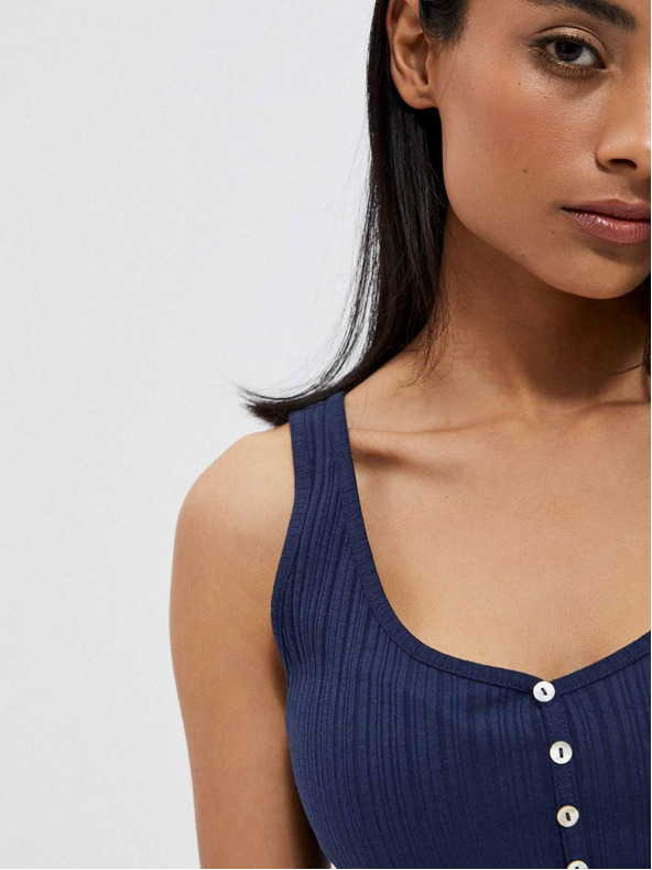 Moodo Tmavě modré dámské tílko Moodo