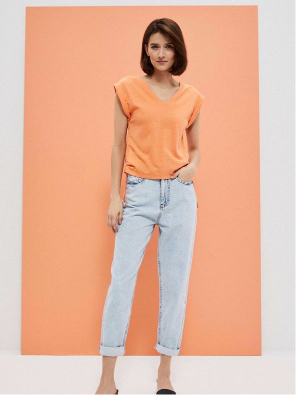 Moodo Oranžové dámské tričko Moodo