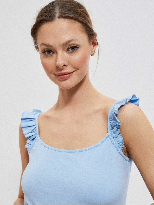 Moodo Světle modré dámské tílko Moodo