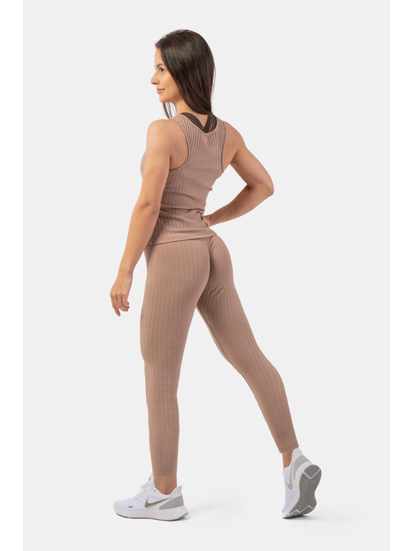 Nebbia Žebrované úpletové tílko z organické bavlny 414 Nebbia