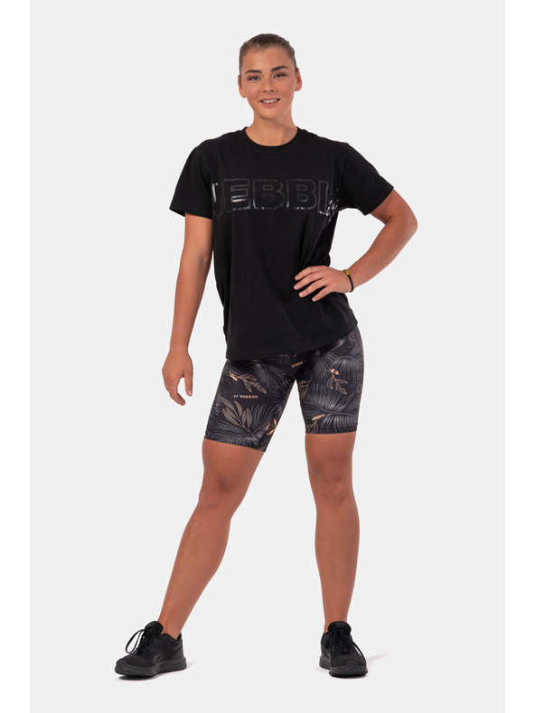 Nebbia Invisible Logo NEBBIA tričko 602 Black Nebbia